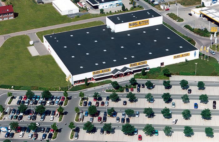 Möbel Ritter GmbH in Quedlinburg-Gernrode aus der Luft