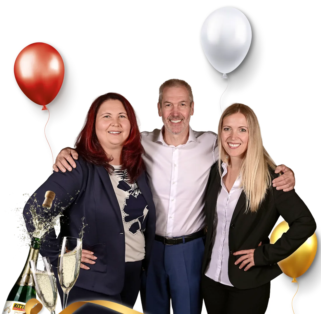 Die Geschäftsführung von Möbel Ritter GmbH: Stephanie Adam, Uwe Ritter, Sandra Oderwald